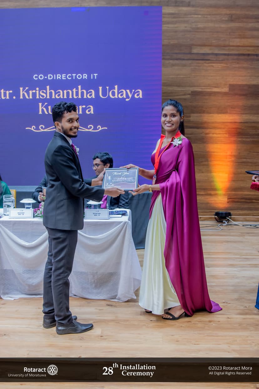 Co-Director, Digital Communication at Rotaract Club of University of Moratuwa